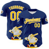 Maxcorners Custom Blue Gold Red-White 3D Urban City Edition Sports Premium Baseball Jersey LM0210
