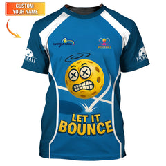 Maxcorners Custom Pickleball Shirt, Let It Bounce, Funny Pickle Ball T Shirt, Pickleball Team Polo, Gifts For Pickleball Players LM0509