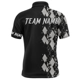 Maxcorners Argyle Pattern Customized Name And Team Name 3D Shirt