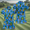 Maxcorners Pineapple Skull Island Ocean Hawaiian Golf Shirt, Hawaiian Golf Shirt, Golf Tops For Women LM1507