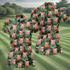 Maxcorners Cute Pig Tropical Monstera Hawaiian Golf Polo Shirt, Golf Shirts For Women, Women's Golf Apparel LM1507