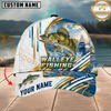 Maxcorners Fishing Offshore Boat Personalized Name 3D Cap