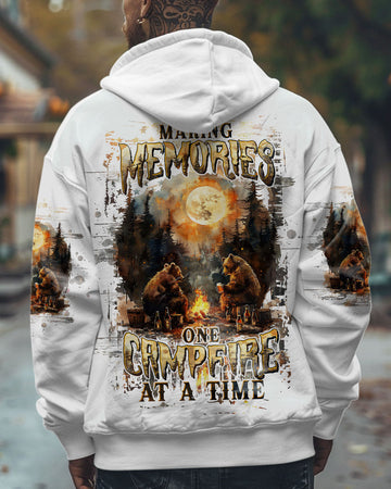 Maxcorners Making Memories One Campfire At A Time Bear All Over Print LM2101