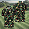 Maxcorners Leprechaun Hats Gold Coins Pot St Patrick's Day Shamrock Golf Shirt, Polo Shirts For Men, Golf Shirts For Men