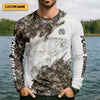 Maxcorners Personalized Funny Fishing Shirt for Men, Grumpy Old Man That Loves to Fish Long Sleeve, Camo Fisherman Gift