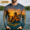 Maxcorners Don't Bobber Me Fishing Shirt, Bigfoot Fishing Shirt, SPF Long Sleeve Shirts, Presents For Fishermen