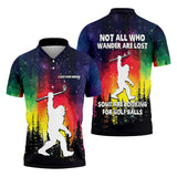 Maxcorners Custom Sasquatch Bigfoot Golf Polo Shirt , Funny Golf Shirt, Gift For Golfers