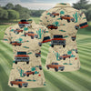 Maxcorners Personalized Pickup Truck Golf Shirt, Southwestern Desert Cactus Pattern, Golf Shirt For Women LM1507