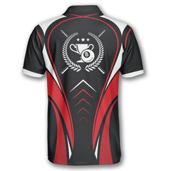 Maxcorners Sports Style Red Billiard Personalized 3D Unisex Shirt