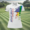Maxcorners Women’s We The People 1776 2026 Patriotic Golf Polo, Golf Shirts For Women, Women’s Golf Apparel LM1507