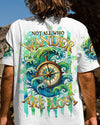Maxcorners Not All Who Wander Are Lost Compass All Over Print LM2101