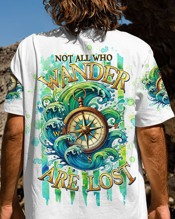 Maxcorners Not All Who Wander Are Lost Compass All Over Print LM2101