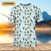 Maxcorners Fishing Tools Custom Fishing Shirt, Performance Fishing Shirts, SPF Shirt For Men, Fishing Gifts For Men