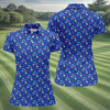 Maxcorners Memphis Pattern Hawaiian Golf Shirt, Retro Summer Women's Golf Tops, Ladies Golf Shirts LM1507