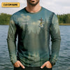 Maxcorners A Simple Man - Fishing Faith In Jesus Shirt, Fishing UPF Shirts, Funny Fishing Shirt