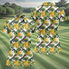 Maxcorners Tropical Pineapple Rifle Golf Shirt, Hawaiian Tactical Print, Women’s Golf Polo LM1507