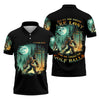 Maxcorners Not All Who Wander Are Lost Custom Bigfoot Men's Golf Polo Shirt, Funny Golf Shirt, Dad Golf Gift