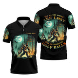 Maxcorners Not All Who Wander Are Lost Custom Bigfoot Men's Golf Polo Shirt, Funny Golf Shirt, Dad Golf Gift