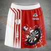 Maxcorners Darts Heart Dartboard Splatter Personalized 3D Skirts With Shorts