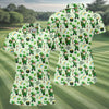 Maxcorners Happy St Patrick's Day Gnome Shamrock Golf Shirt, Funny Golf Shirts Women, Ladies Golf Polos
