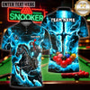 Maxcorners Billiards Wear Mystic Dragon Graphic Multicolor Customized Name 3D Shirt
