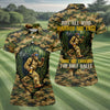 Maxcorners Camo Bigfoot Golfer Drinking Beer Polo Shirt, Golf Shirts For Women, Women’s Golf Apparel LM1507