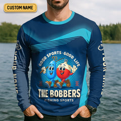 Maxcorners The Best Days Are Spent Fishing, The Bobber Fishing Sports, SPF Shirt For Men, Fishing Shirts For Men
