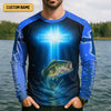 Maxcorners Jesus Made Me A Fisherman SPF Long Sleeve Shirts, Jesus Fishing Shirt, Fishing Shirts For Men