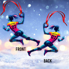 Maxcorners Custom Name Handball Ornament, Gift for Handball Team 2D Flat LM2111