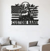 Maxcorners Personalized Hunting Dog Metal Sign WITH LED/WITHOUT LED - Duck Retriever Wall Decor LM0110