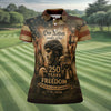 Maxcorners One Nation Under God America 250 Golf Polo Shirt, Women’s Golf Polo, Performance Golf Shirt LM1507