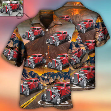Hot Rod Various Style Custom Photo Hawaiian Shirt, Perfect Gift for Men Women, Custom Car Shirt (4)