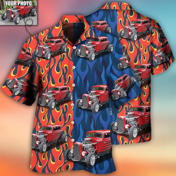 Hot Rod Various Style Custom Photo Hawaiian Shirt, Perfect Gift for Men Women, Custom Car Shirt (2)