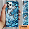 Maxcorners Fishing Phone Case Fishing Camo Phone Case Personalized Name (8 Fish Species)