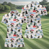 Maxcorners Schnauzer Beach Vacation Tropical Golf Polo Shirt, Golf Shirts For Women, Women’s Golf Apparel LM1507