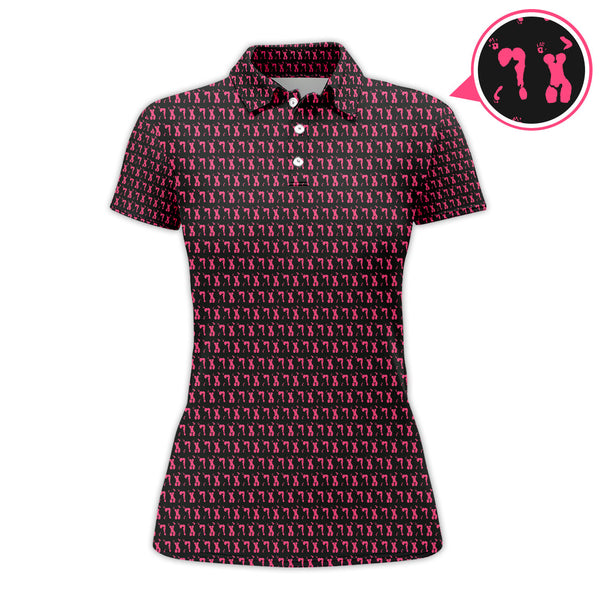 Maxcorners Body Art Pattern Golf Polos, Funny Golf Shirt, Crazy Golf Shirts For Men