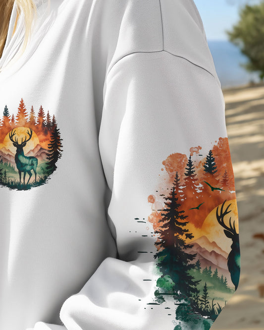Maxcorners And Into The Forest I Go Deer All Over Print LM1601