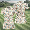 Maxcorners Western Cowboy Boots Floral Pattern Golf Shirt, Women’s Golf Apparel, Golf Shirts For Women LM1507