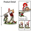 Maxcorners Custom Name Golf Santa Ornament, Golf Lover Christmas Gifts 2D Flat LM2211