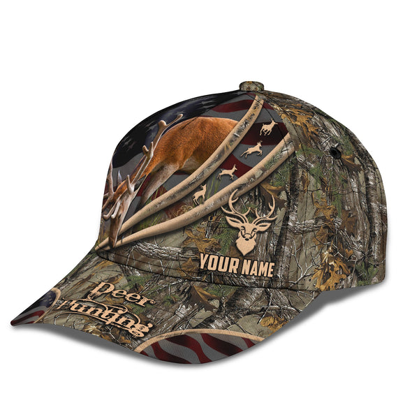 Maxcorners Deer Hunting American Personalized Cap