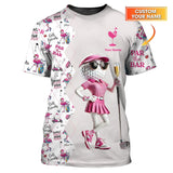 Maxcorners Par Then Bar Flamingo Golf Polo Shirt – Custom Women's Golf Top – Funny Ladies Golf Apparel