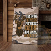 Maxcorners Camouflage Hunting Canvas Art - Funny Deer Fitness Quote Print