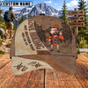 Maxcorners Hiking Mountain Hiker Adventure Personalized Name 3D Cap