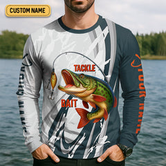 Maxcorners Tackle Bait Fishing UPF Shirts, Men's Fishing Shirts Long Sleeve, Presents For Fishermen, Men's Fishing Shirt