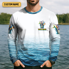 Maxcorners I Rescue Fish From Water And Beer From Bottle Fishing UPF Shirts, Fishing Gifts For Men, Men's Fishing Shirt