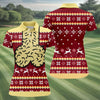 Maxcorners Funny Naughty Ugly Women's Golf Shirt, Dirty Humor Christmas Shirts For Women, Funny Christmas Golf Shirt LM1507
