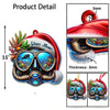 Maxcorners Custom Name Diving Ornament, Christmas Gift for Diving Lover 2D Flat LM2111