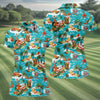 Maxcorners Women's Funny Surfing Santa Hawaiian Golf Shirt, Christmas Golf Shirt, Women’s Golf Polo LM1507