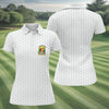 Maxcorners White Tropical Parrot Happy Retirement Golf Polo Shirt, Women's Golf Polo, Performance Golf Shirt LM1507
