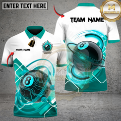 Maxcorners Billiards 8-Ball Mecha Multicolor Customized Name, Team Name 3D Shirt